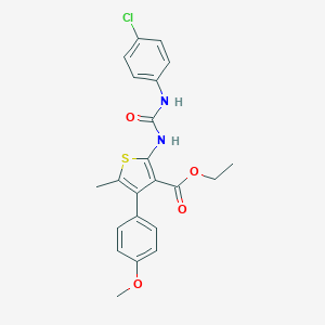Ethyl 2-{[(4-chloroanilino)carbonyl]amino}-4-(4-methoxyphenyl)-5-methylthiophene-3-carboxylate