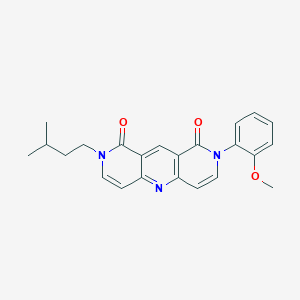 molecular formula C23H23N3O3 B4461525 2-(2-methoxyphenyl)-8-(3-methylbutyl)pyrido[4,3-b]-1,6-naphthyridine-1,9(2H,8H)-dione 