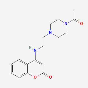 4-{[2-(4-acetyl-1-piperazinyl)ethyl]amino}-2H-chromen-2-one