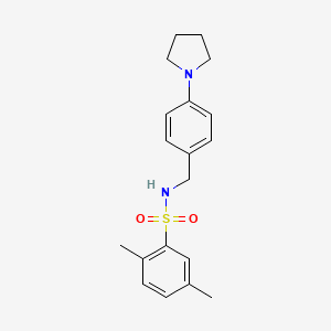 molecular formula C19H24N2O2S B4461625 2,5-dimethyl-N-[4-(1-pyrrolidinyl)benzyl]benzenesulfonamide 