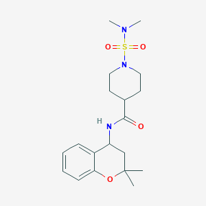 1-[(dimethylamino)sulfonyl]-N-(2,2-dimethyl-3,4-dihydro-2H-chromen-4-yl)-4-piperidinecarboxamide