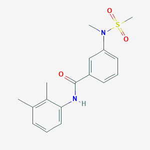 molecular formula C17H20N2O3S B4461678 N-(2,3-dimethylphenyl)-3-[methyl(methylsulfonyl)amino]benzamide 