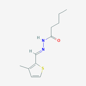 N'-[(3-methyl-2-thienyl)methylene]pentanohydrazide