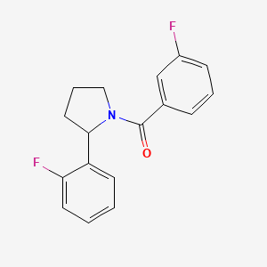 1-(3-fluorobenzoyl)-2-(2-fluorophenyl)pyrrolidine