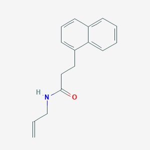 molecular formula C16H17NO B4461774 N-allyl-3-(1-naphthyl)propanamide 