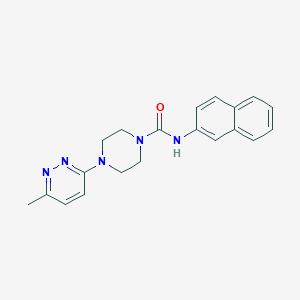 4-(6-methyl-3-pyridazinyl)-N-2-naphthyl-1-piperazinecarboxamide