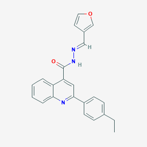 molecular formula C23H19N3O2 B446178 2-(4-ethylphenyl)-N'-(3-furylmethylene)-4-quinolinecarbohydrazide 