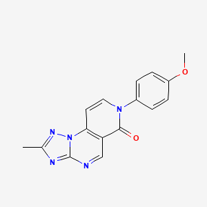 molecular formula C16H13N5O2 B4461781 7-(4-methoxyphenyl)-2-methylpyrido[3,4-e][1,2,4]triazolo[1,5-a]pyrimidin-6(7H)-one 