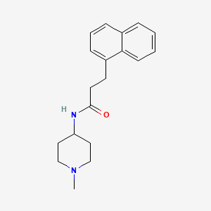 N-(1-methyl-4-piperidinyl)-3-(1-naphthyl)propanamide