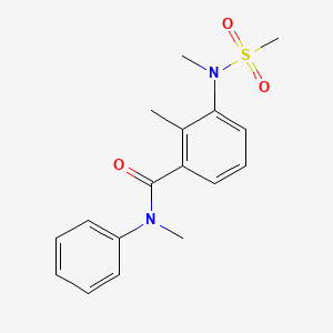 N,2-dimethyl-3-[methyl(methylsulfonyl)amino]-N-phenylbenzamide