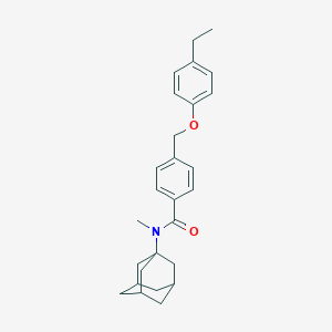molecular formula C27H33NO2 B446184 N-(1-adamantyl)-4-[(4-ethylphenoxy)methyl]-N-methylbenzamide 