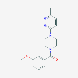molecular formula C17H20N4O2 B4461846 3-[4-(3-methoxybenzoyl)-1-piperazinyl]-6-methylpyridazine 