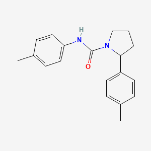 molecular formula C19H22N2O B4461873 N,2-bis(4-methylphenyl)-1-pyrrolidinecarboxamide 