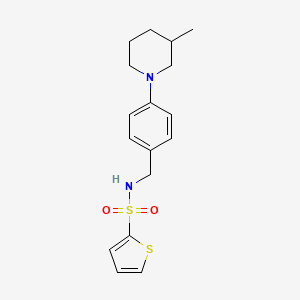 molecular formula C17H22N2O2S2 B4461885 N-[4-(3-methyl-1-piperidinyl)benzyl]-2-thiophenesulfonamide 