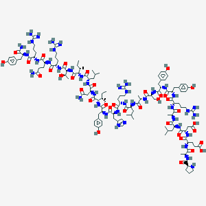 molecular formula C135H209N41O36 B044619 神经肽 Y (13-36)（猪） CAS No. 113662-54-7