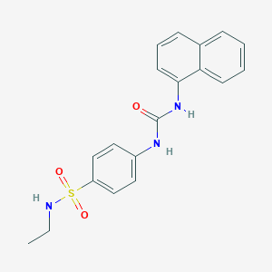 N-ethyl-4-[(naphthalen-1-ylcarbamoyl)amino]benzenesulfonamide