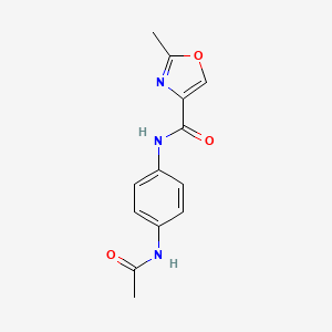 N-[4-(acetylamino)phenyl]-2-methyl-1,3-oxazole-4-carboxamide