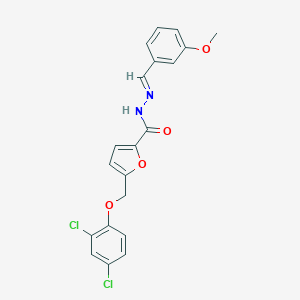 molecular formula C20H16Cl2N2O4 B446196 5-[(2,4-dichlorophenoxy)methyl]-N'-(3-methoxybenzylidene)-2-furohydrazide 
