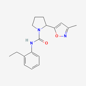 N-(2-ethylphenyl)-2-(3-methyl-5-isoxazolyl)-1-pyrrolidinecarboxamide