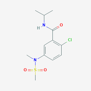 2-chloro-N-isopropyl-5-[methyl(methylsulfonyl)amino]benzamide