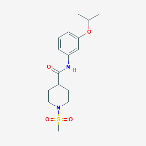 N-(3-isopropoxyphenyl)-1-(methylsulfonyl)-4-piperidinecarboxamide