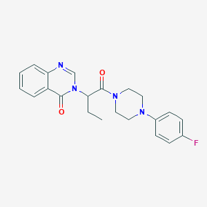 3-(1-{[4-(4-fluorophenyl)-1-piperazinyl]carbonyl}propyl)-4(3H)-quinazolinone