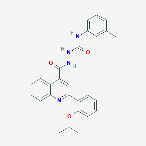 2-{[2-(2-isopropoxyphenyl)-4-quinolinyl]carbonyl}-N-(3-methylphenyl)hydrazinecarboxamide