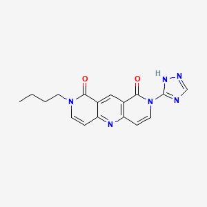 molecular formula C17H16N6O2 B4462005 2-butyl-8-(1H-1,2,4-triazol-5-yl)pyrido[4,3-b]-1,6-naphthyridine-1,9(2H,8H)-dione 