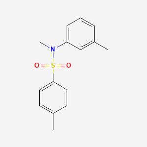 molecular formula C15H17NO2S B4462020 N,4-dimethyl-N-(3-methylphenyl)benzenesulfonamide 