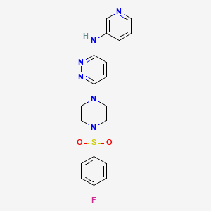 6-{4-[(4-fluorophenyl)sulfonyl]-1-piperazinyl}-N-3-pyridinyl-3-pyridazinamine