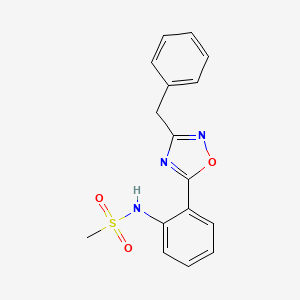 N-[2-(3-benzyl-1,2,4-oxadiazol-5-yl)phenyl]methanesulfonamide