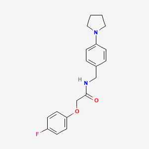 molecular formula C19H21FN2O2 B4462078 2-(4-fluorophenoxy)-N-[4-(1-pyrrolidinyl)benzyl]acetamide 