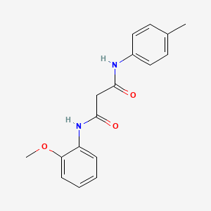 molecular formula C17H18N2O3 B4462118 N-(2-methoxyphenyl)-N'-(4-methylphenyl)malonamide 