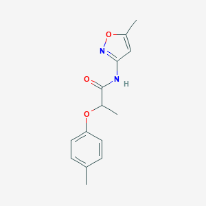 molecular formula C14H16N2O3 B446213 N-(5-methyl-3-isoxazolyl)-2-(4-methylphenoxy)propanamide 