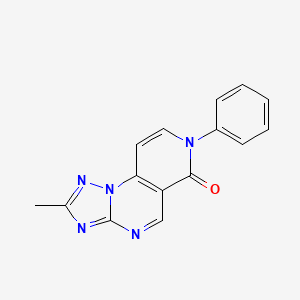 molecular formula C15H11N5O B4462144 2-methyl-7-phenylpyrido[3,4-e][1,2,4]triazolo[1,5-a]pyrimidin-6(7H)-one 