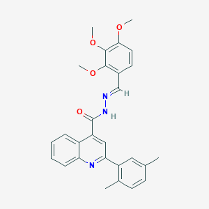 2-(2,5-dimethylphenyl)-N'-(2,3,4-trimethoxybenzylidene)-4-quinolinecarbohydrazide