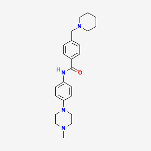 molecular formula C24H32N4O B4462163 N-[4-(4-methyl-1-piperazinyl)phenyl]-4-(1-piperidinylmethyl)benzamide 