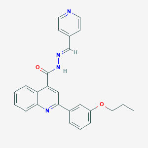 2-(3-propoxyphenyl)-N'-(4-pyridinylmethylene)-4-quinolinecarbohydrazide