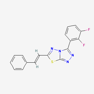 molecular formula C17H10F2N4S B4462196 3-(2,3-difluorophenyl)-6-(2-phenylvinyl)[1,2,4]triazolo[3,4-b][1,3,4]thiadiazole 