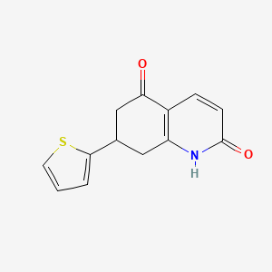 molecular formula C13H11NO2S B4462198 7-(2-thienyl)-7,8-dihydro-2,5(1H,6H)-quinolinedione 