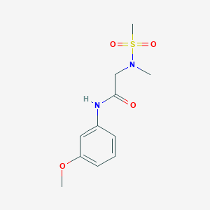 N~1~-(3-methoxyphenyl)-N~2~-methyl-N~2~-(methylsulfonyl)glycinamide