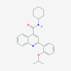 N-cyclohexyl-2-(2-isopropoxyphenyl)-4-quinolinecarboxamide