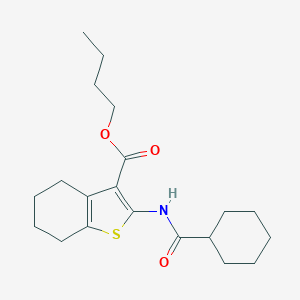 Butyl 2-[(cyclohexylcarbonyl)amino]-4,5,6,7-tetrahydro-1-benzothiophene-3-carboxylate