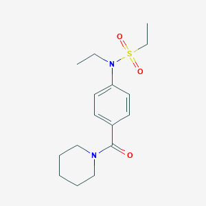 N-ethyl-N-[4-(1-piperidinylcarbonyl)phenyl]ethanesulfonamide