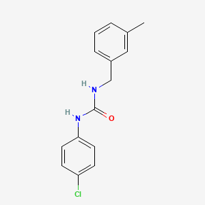 molecular formula C15H15ClN2O B4462290 N-(4-chlorophenyl)-N'-(3-methylbenzyl)urea 