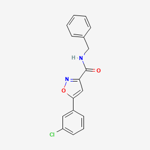 N-benzyl-5-(3-chlorophenyl)-3-isoxazolecarboxamide