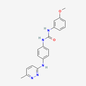 N-(3-methoxyphenyl)-N'-{4-[(6-methyl-3-pyridazinyl)amino]phenyl}urea