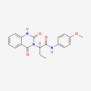 2-(2,4-dioxo-1,4-dihydro-3(2H)-quinazolinyl)-N-(4-methoxyphenyl)butanamide