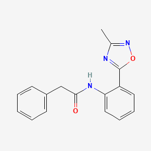 N-[2-(3-methyl-1,2,4-oxadiazol-5-yl)phenyl]-2-phenylacetamide