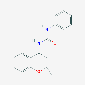 molecular formula C18H20N2O2 B4462390 N-(2,2-dimethyl-3,4-dihydro-2H-chromen-4-yl)-N'-phenylurea 